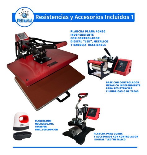 Combo 8 En 1 40x60 3 Planchas Sublimacion A 10 En 1 , S/6