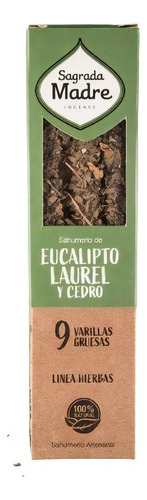 Sagrada Madre Eucalipto Laurel Y Cedro Sahumerio Artesanal 