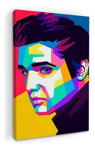 Cuadros Popart Tipo Oleo En Canvas Artistíco Color Elvis-preysley