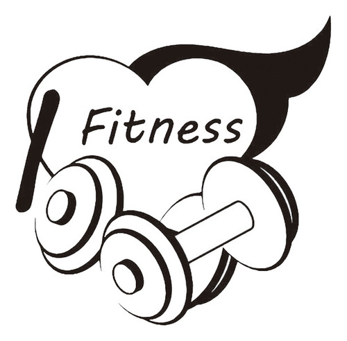 Estampilla Decorativa De Pared  I Fitness Gym R869