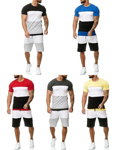 Men's Casual Set 2-piece Summer Outfit Short Sleeve | Meses sin intereses