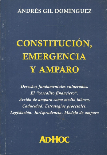 Constitucion Emergencia Y Amparo - Dominguez - Dyf