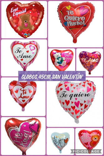 Globos Amor Docena Surtidos + Varillas