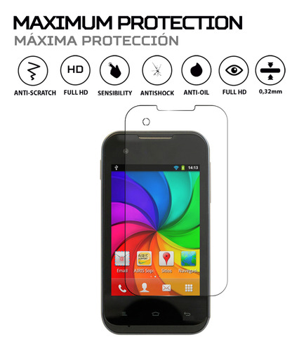 Protector Mica Pantalla Para Airis Tm350