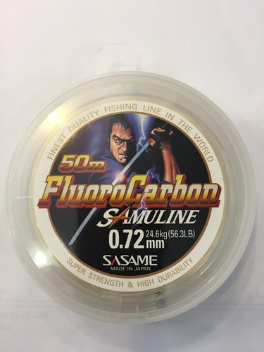 Fluorocarbon Sasame Samuline 0.72mm X50 Mts. 24.6 Kg