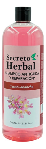  Shampoo Anticaída Y Regenera Cacahuanache Secreto Herbal 1l