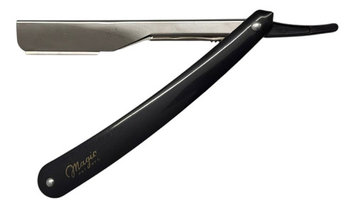 Navaja Magic Profesional Barberia Peluqueria Negra Negro