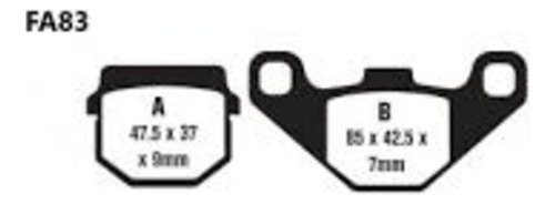 Balatas Delanteras Kawasaki Ar 80 A1 82 F