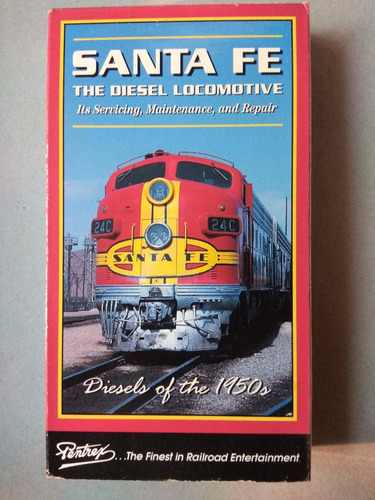 Jr - Vhs Americano De Trenes - Santa Fe The Diesel Locomot.