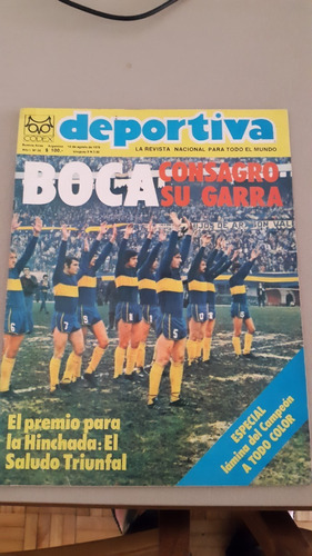 Revista Deportiva N° 26 Agosto 1976 Boca Campeón Metro 76!