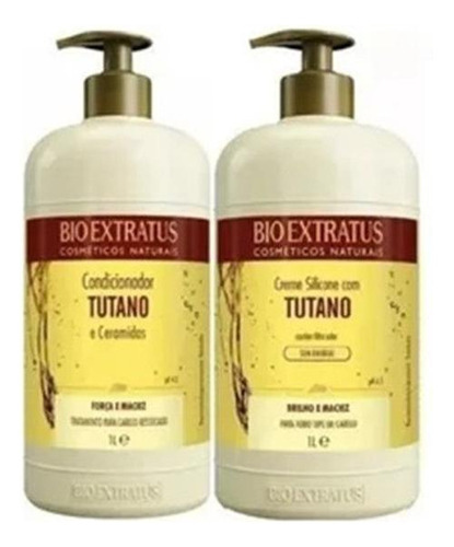 Kit Tutano E Ceramidas Condicionador + Creme Silicone 1l