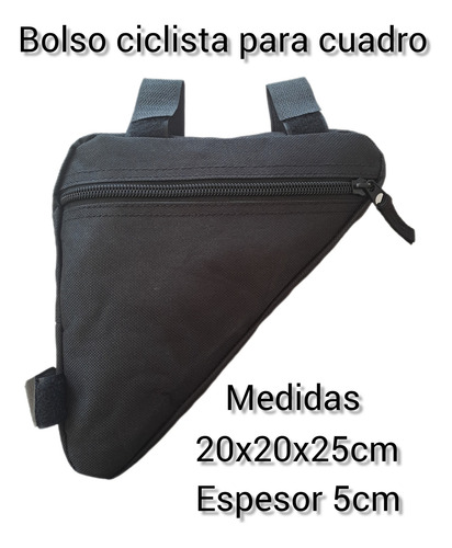 Bolso Alforja Para Bicicleta Mtb Buena Calidad Negro Negro