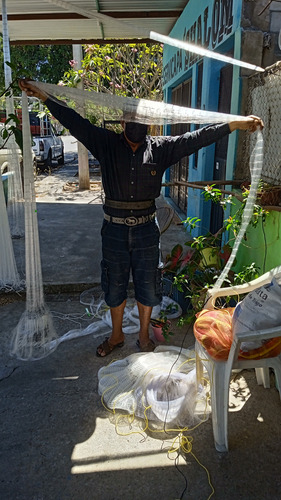 Atarraya Para Mojarra Tilapia 4 Metros De Alto (Usado)