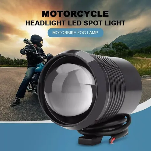 Juego 2 Faros Proyector Lupa Cree Led Auxiliar U2 + Tecla Sw