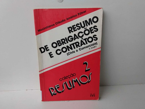 Livro - Resumo De Obrigações E Contratos