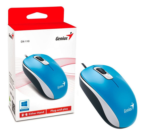 Mouse Genius Dx-110 Usb Azul Marino