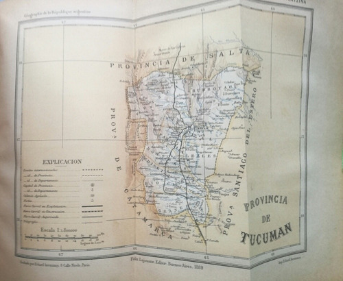 Antiguo Mapa Tucumán