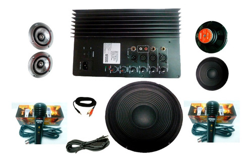 Kit Completo De Amplificador De Audio Woofer, Medios, Twiter