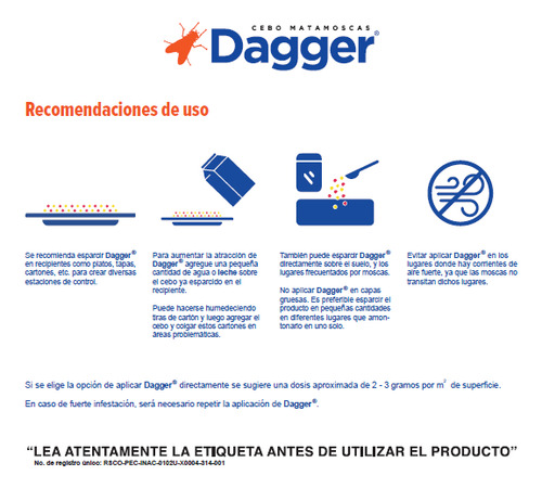 1 Cebo Para Moscas Dagger 1 Kilo