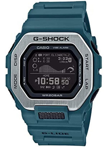 Reloj Casio G-shock G-lide De Resina Verde Azulado Gbx100-2