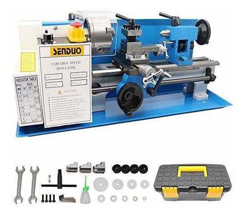 Senduo Mini Torno 7  X 14  Velocidad Variable Metalico 0