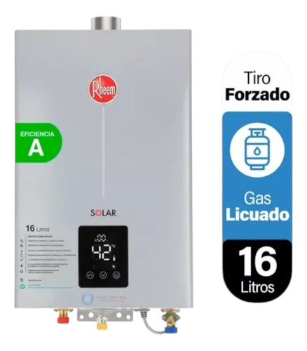 Calefont Rheem Tfis 16 Litros Gas Licuado Nuevo Sellado