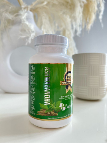 Ashwagandha Raíz 100% Pura 120 Caps Ksm-66 Premium Sin Sabor