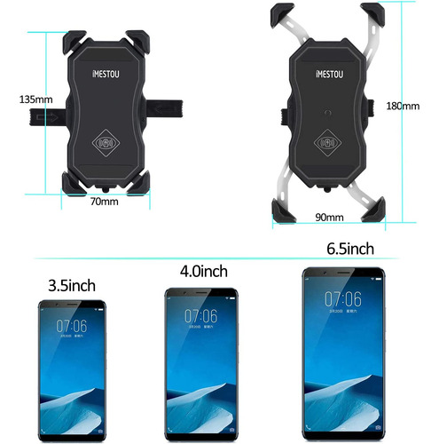 Sujecion Automatica Cargador De Telefono Para Motocicleta