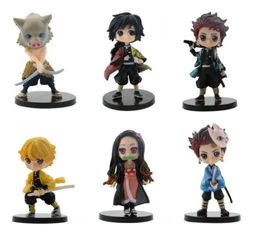 6 Pack De Demonios Cazador De Cuchillas Figura Anime # Kizun