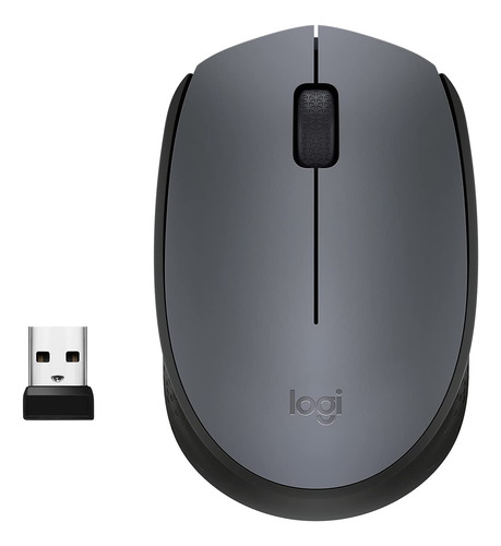 Mouse Wireless Logitech M 170 Gris 2.4ghz 1000 Dpi