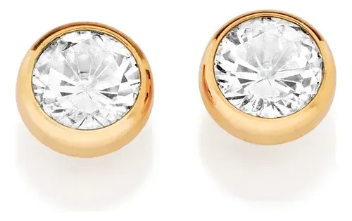 Brinco Solitario Zirconia 8mm Rommanel 527625 | Parcelamento sem juros