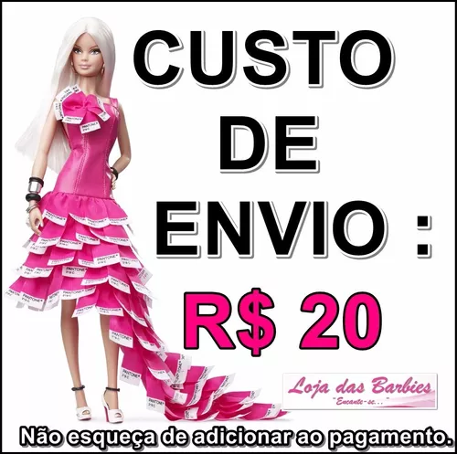 Roupa Para Boneca Barbie Retrô Evangélica Saia Blusa Sapatos