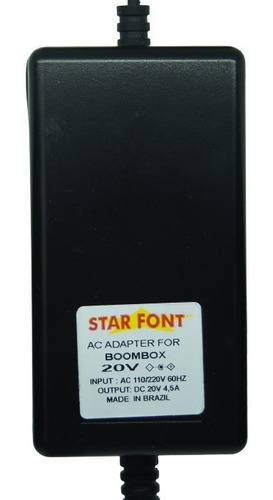 Carregador Fonte P/ Caixa De Som Bluetooth Boombox 20v 4.5a 