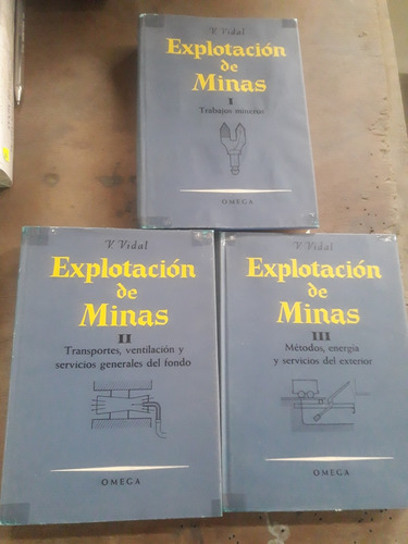 Libro Explotación De Minas 3 Tomos  Vidal