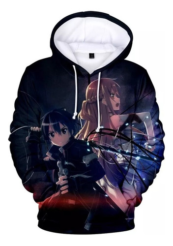 Sudaderas Con Capucha 3d Sword Art Online Sao 01 Para Hombre