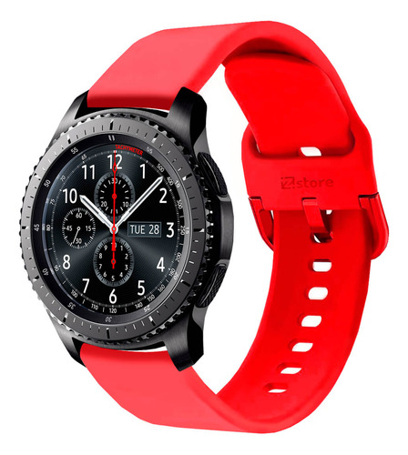 Correa Compatible Samsung Gear S3 Frontier Rojo Hebilla 22m