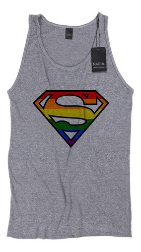 Musculosa Hombre Superman Dibujo Art Logo Imagen - Pssu2