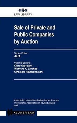 Libro Sale Of Private And Public Companies By Auction - W...