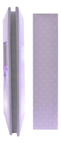 Álbum de fotos Innova Baby com bolinhas, cor roxa, roxo
