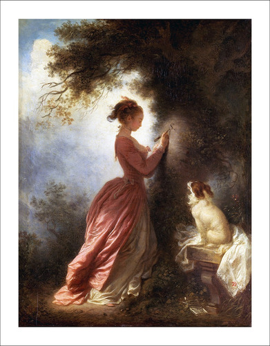 Lamina Fine Art El Recuerdo Fragonard 72x92 Cm Mycarte