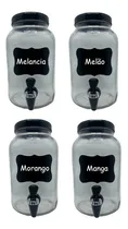 Comprar Kit Com 4 Suqueiras De 3 Litrosc C\u002F Tampa E Torneira Preta