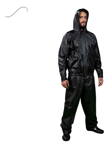 Conjunto Capa Roupa De Chuva Moto Impermeável C/capuz Delta