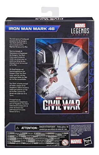 Figura Iron Man Mark 46 Civil War Infinity Sa Marvel Legends