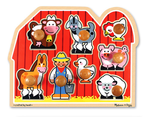 Puzzle Encaje Animales Del Campo Melissa & Doug