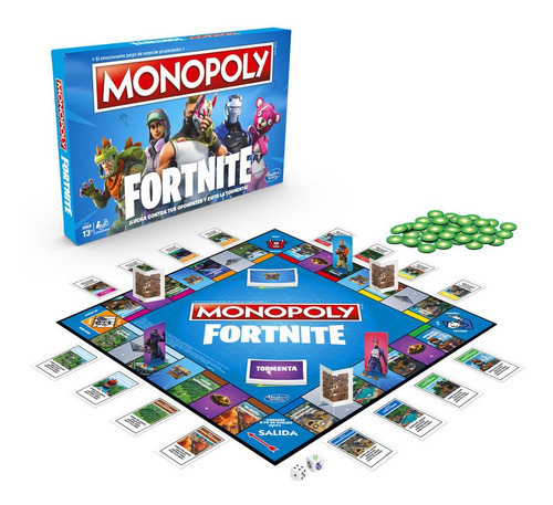 Imagen 4 de 4 de Juego de mesa Monopoly Fortnite Hasbro E6603