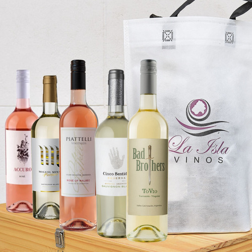 Imagen 2 de 10 de Vinos Caja Degustación Blancos Y Rosados Mix --