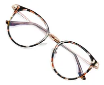 Comprar Lentes Para Computadora Moda Mujer Anti Luz Azul Ojos Gato Color Carey Dorado Rosa Anti Fatiga Ocular Para Pantalla Electrónica