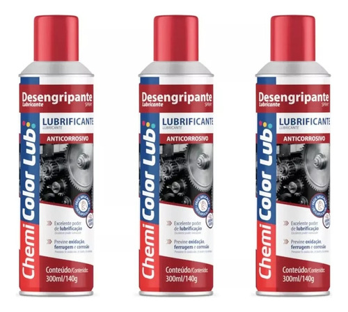 Spray Desimgripante Chemicolor 300ml - 180g Qualidade - 3uni