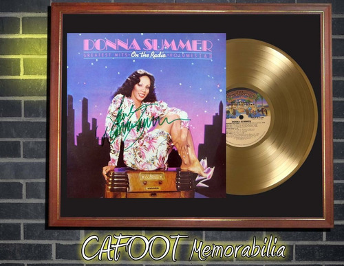 Donna Summer Greatest Hits On The Radio Lp Firmado Disco Oro