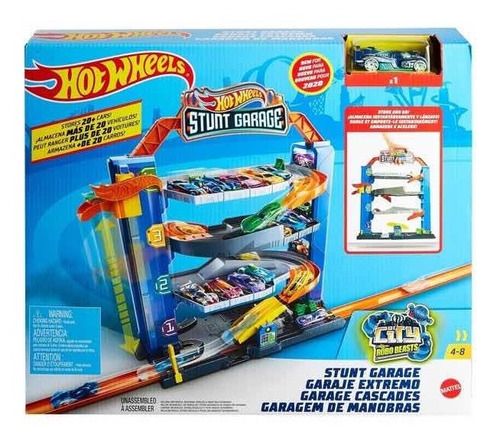 Hot Wheels, Set Garage Extremo, Mattel + Envío Gratis